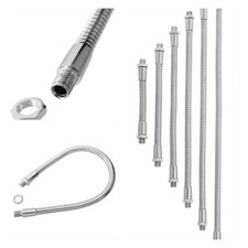 Schwanenhals Leerrohr Verlängerung Kabelschutz Alarmanlage Kabel Stahl Chrom 