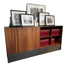 Team 7 Sideboard Cubus Pure Nussbaum Natur Geölt Inne Buche Farbglas 