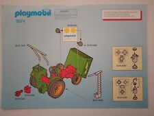Playmobil Bauanleitung 3074 Traktor Harvester A5