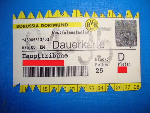 1994 ticket dauerkarte - 1994,