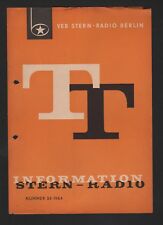 BERLIN, Prospekt 1964, VEB Stern-Radio Berlin Empfänger T 120 MIKKI