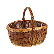 Einkaufskorb Weidenkorb Bügelkorb Henkelkorb Korb - ungeschälte/gekochte Weide