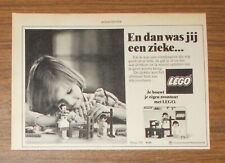 Seltene Werbung vintage LEGO 276 Homemaker Krankenschwester und Kind NL 1977