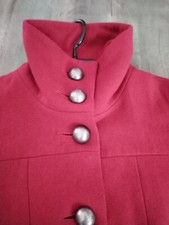 Damen Kurzmantel mit Wolle, Military-Style, S, Rot, von Only, sehr guter Zustand