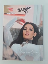 BROWNIEY QUEEN AUTOGRAMM SIGNIERT AUTOGRAPH SIGNED Autogrammkarte  EROTIK