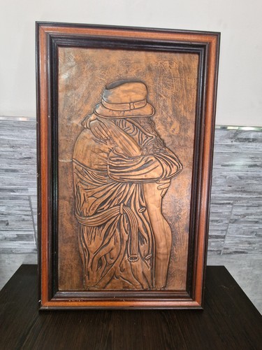 Großes kunst kupferrelief - großes, im