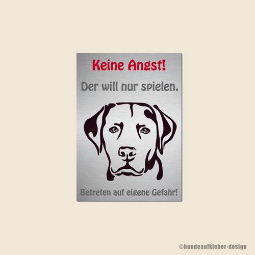 Labrador retriever warnschild - retriever,
