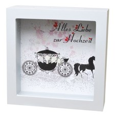 Bilderrahmen-Spardose Hochzeit