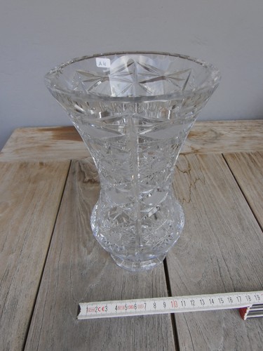 Bleikristall glas vase - bleikristall,