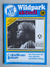 BL 87/88 Karlsruher SC - Werder Bremen, 05.12.1987 - Einsatz Schüler Oliver Kahn