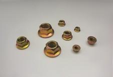 Flansch Ganzmetall Sicherungsmuttern 10.9 gelb verzinkt Regel- und Feingewinde