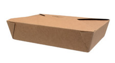BIO-Container Menü Box 2 Hartpapier braun 1250ml ToGo 200St.