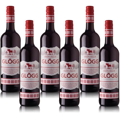 Snöflingor glögg vinglögg - glögg,