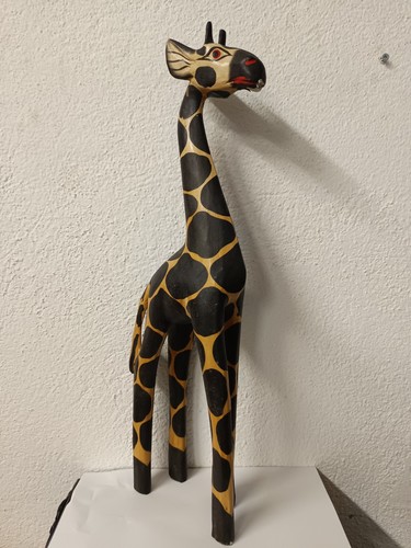 Holz giraffe bemalt 50 cm - holz,