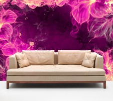 3D Fantasieblumen H2872 Tapete