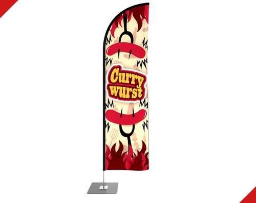 Beachflag currywurst wurst - beachflag,
