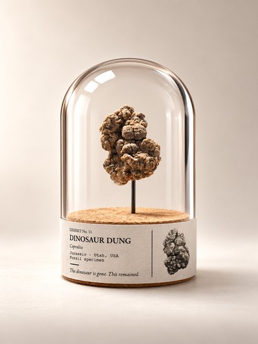 Fossiler dinosaurier dung - dinosaurier-dung, im