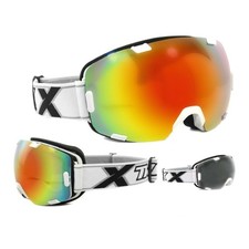 TWO-X AIR Skibrille weiss verspiegelt rot gelb Snowboard Wintersport Ski Brille
