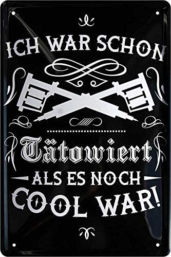 Blechschild lustiger tattoo - lustiger,