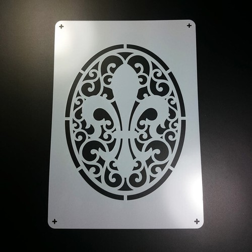 Schablone fleur lys - schablone,