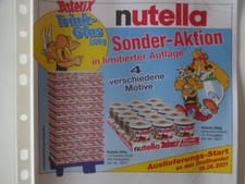 Ferrero Werbung / Setzkasten-Aktion 2001 / Asterix / Sonder Ak/ Trink-Glas 200 g