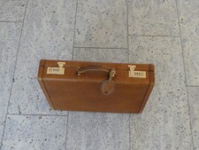 Absolute Rarität !!! Goldpfeil Aktenkoffer "Caracciola", Leder, cognac, Vintage