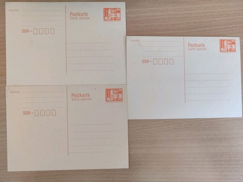 3er set ddr postkarten - 3er-set,