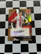 2020-21 Topps Finest Bundesliga Auto Jorge Mere Gold /25 1. FC Köln