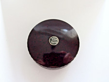 Kleine Bakelit Dose, dunkelbraun, Aufkleber Vita Horm, Schraubdeckel