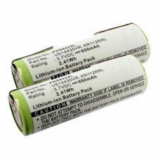 2x Ersatz Akku für Philips HS8070 HS8460 HS8020 HS8420 HS8440 HS8060 650mAh 