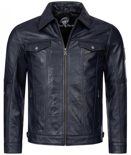 Lederjacke herren neu schwarz - lederjacke,