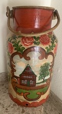 Milchkanne groß handbemalt - milchkanne, groß,