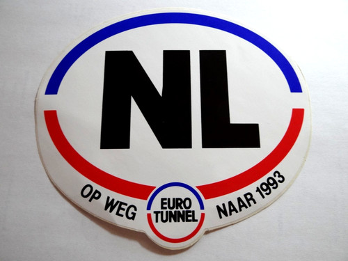 Werbe aufkleber euro tunnel - euro,
