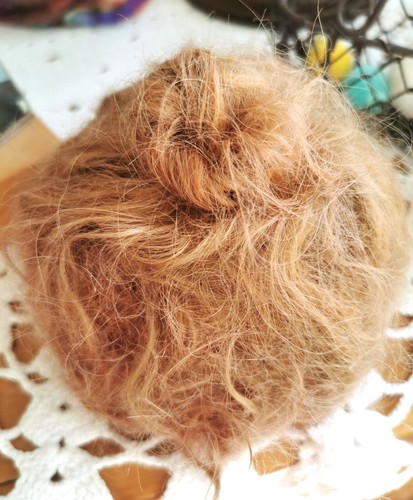 Antike mohair puppenperücke - antike,