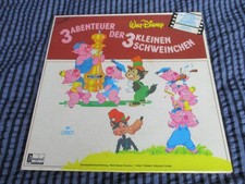 LP - 3 Abenteuer der 3 kleinen Schweinchen / Disneyland-Hörspiel mit Loriot