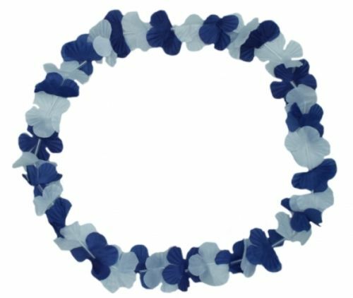 Blumenkette blau weiß cm - 96,