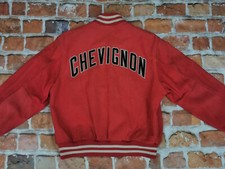 *CHEVIGNON AUTHENTIC VINTAGE LEDERJACKE*RUNDBOGEN*ROT*CASUAL*GR: L*WIE NEU