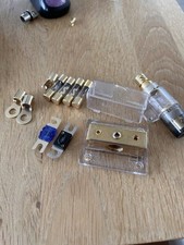 HiFi Kabelverteiler  Verteilerblock Sicherungen Kabelschuhe AGI Audio KFZ