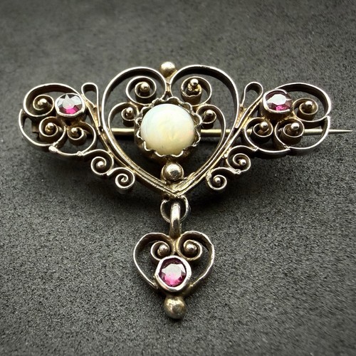 Antike jugendstil brosche - antike,