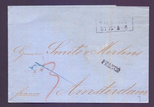 Falt brief 1854 mit - falt,