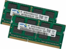 8GB 2x 4GB Samsung DDR3 RAM