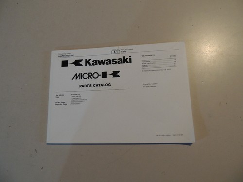 Parts catalog list kawasaki - ue,