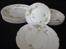 Vintage 1850,  F. Adolph Schumann, Goldrand, sehr schönes Blumenmuster