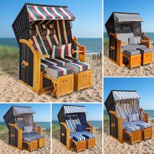 BRAST Strandkorb Rügen Deluxe für 2 Personen | 120cm breit | Volllieger - 2.Wahl