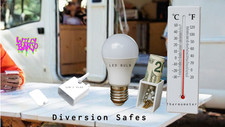 Diversion Safe USB Stecker, Glühbirne Thermometer versteckte Stash Box Reise Sicherheit