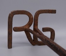 Vintage Brenneisen / Brandeisen - branding / marking iron - RG - Cowboy Ranch