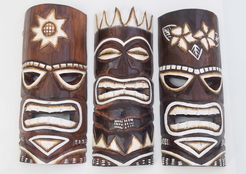 Tiki 30cm masken - 3,