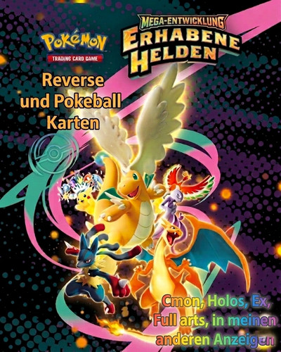 Pokemon karten erhabene - karten, helden