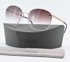 SILHOUETTE Sonnenbrille Accent Shades 8702 75 8540 Titan Panto Verlauf Leicht M