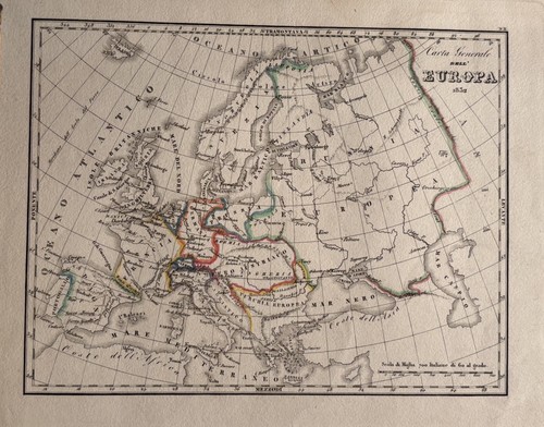 Org landkarte europa - org., 1852